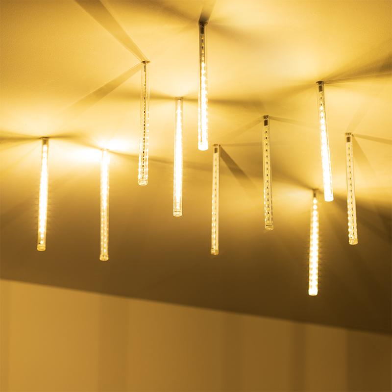 Светодиодная гирлянда ARD-ICEFALL-CLASSIC-D12-200-10PCS-CLEAR-32LED-LIVE WARM (230V, 10.5W)