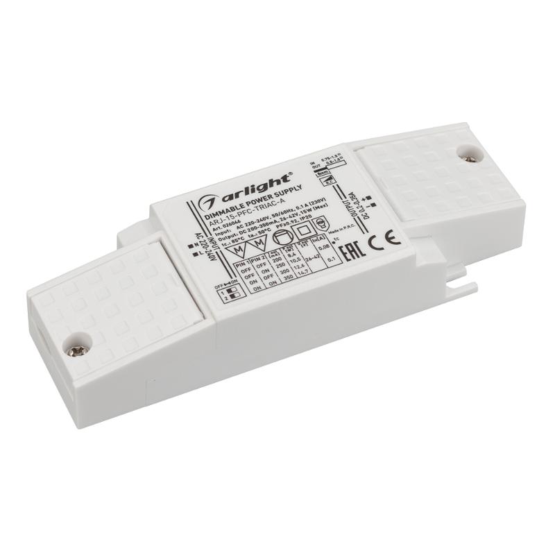 Блок питания ARJ-15-PFC-TRIAC-A (15W, 200-350mA)