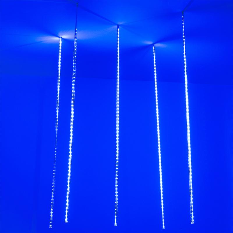 Светодиодная гирлянда ARD-ICEFALL-CLASSIC-D12-1000-5PCS-CLEAR-120LED-LIVE BLUE (230V, 11W)