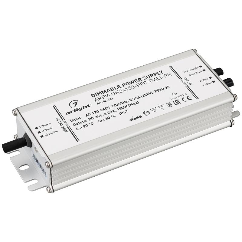 Блок питания ARPV-UH24150-PFC-DALI-PH (24V, 6.3A, 150W)