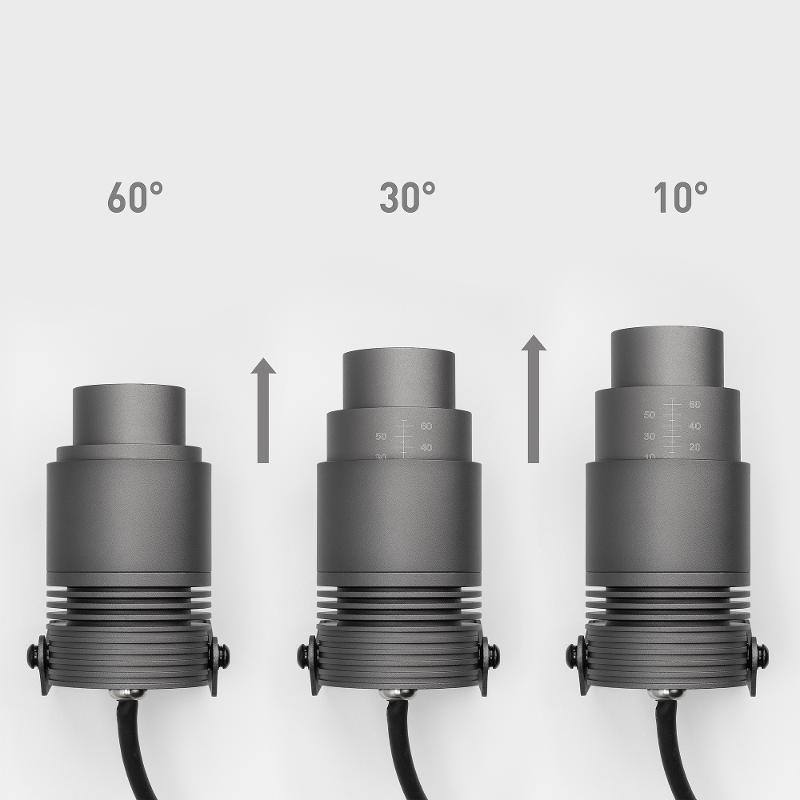 Светильник ALT-RAY-ZOOM-R61-12W Warm3000 (DG, 10-60 deg, 230V)  Arlight, IP67 Металл, 3 года