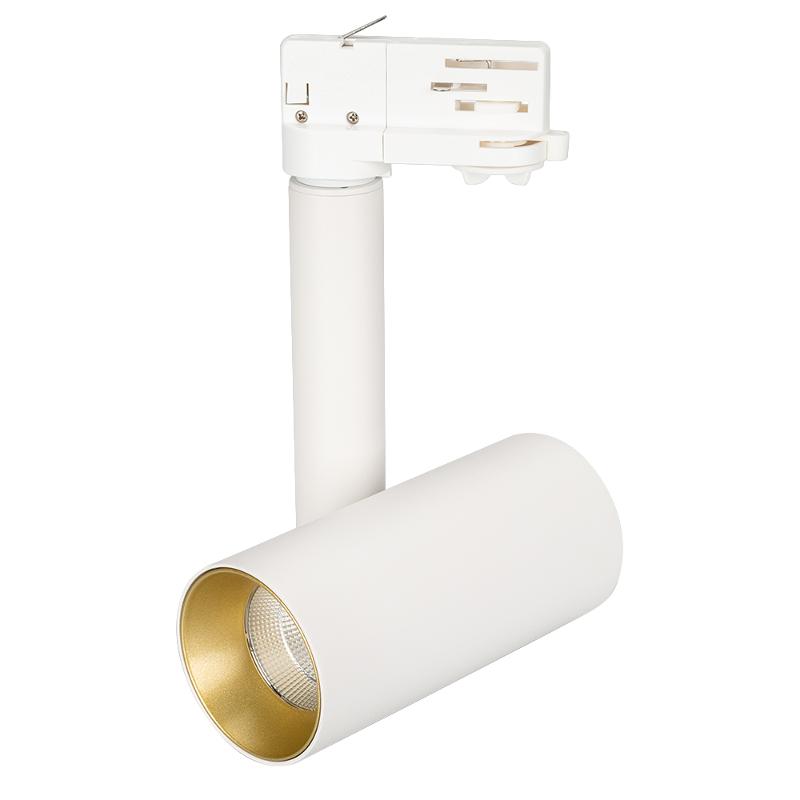 Светильник SP-POLO-TRACK-PIPE-R65-8W Day4000 (WH-GD, 40 deg)