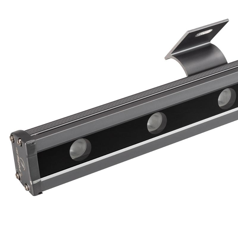 Прожектор светодиодный архитектурный AR-LINE-1000L-48W-24V RGB-Warm3000 (Grey, 15x45 deg, DMX512)