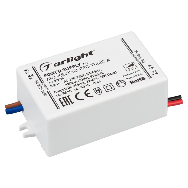 Блок питания ARJ-KE42350-PFC-TRIAC-A (15W, 350mA)
