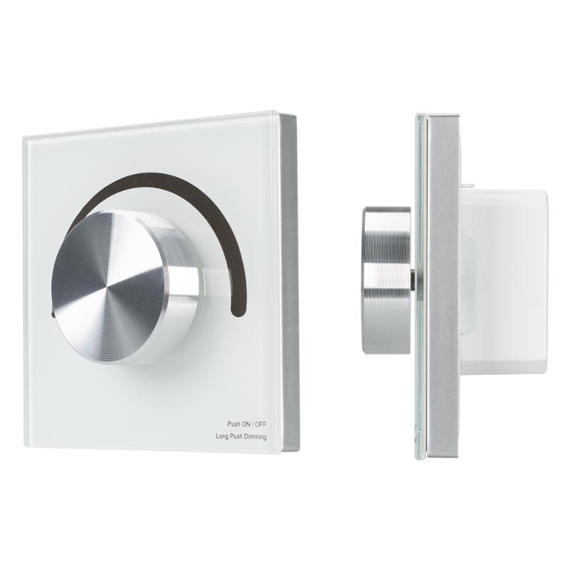 Панель SMART-P90-DIM-G-IN White (230V, Rotary, 2.4G) (arlight, Пластик)