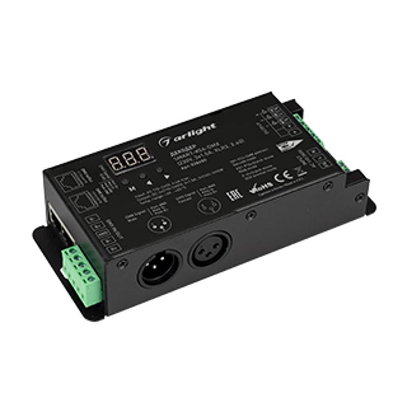 Декодер SMART-K56-DMX (230V, 3x1.5A, XLR3, 2.4G) (Arlight, IP40 Металл, 5 лет)