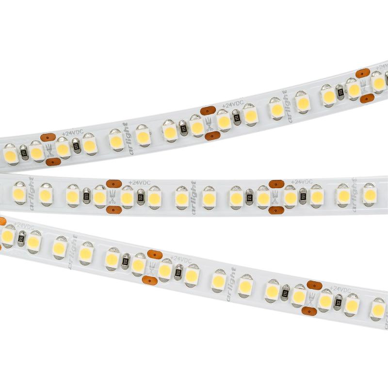 Лента светодиодная RT-A180-8mm 24V Warm3000 (14.4 W/m, IP20, 3528, 5m) (arlight, Открытый)