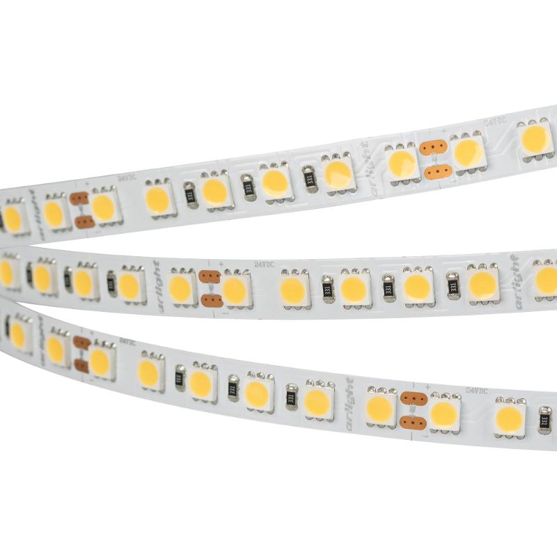 Лента светодиодная RT-B96-10mm 24V Warm3000 (23 W/m, IP20, 5060, 5m) (arlight, Открытый)