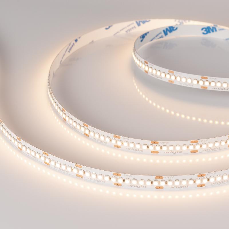 Лента светодиодная RT-A240-10mm 24V Warm3000 (19.2 W/m, IP20, 3528, 5m) (arlight, Открытый)