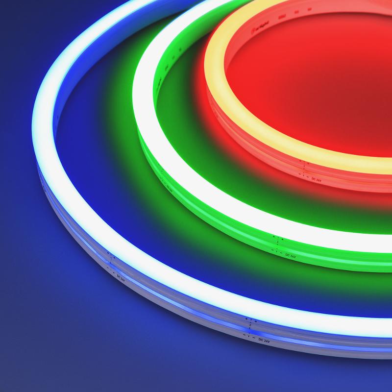 Гибкий неон ARL-MOONLIGHT-1712-SIDE 24V RGB-Warm (arlight, 14.4 Вт/м, IP67)