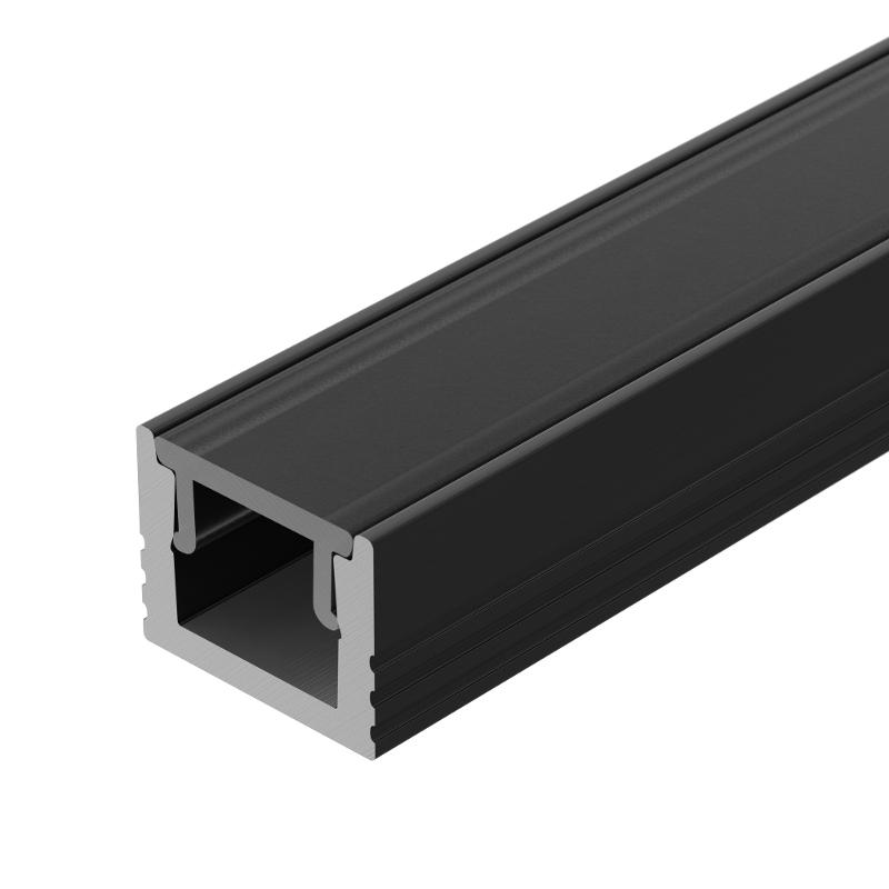 Профиль алюминиевый  SL-MINI-8-H6-2000 ANOD Black RAL9005