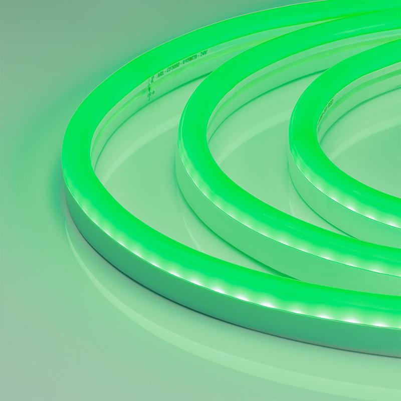 Гибкий неон ARL-NEON-2615GH-SIDE 24V Green (arlight, 8 Вт/м, IP65)