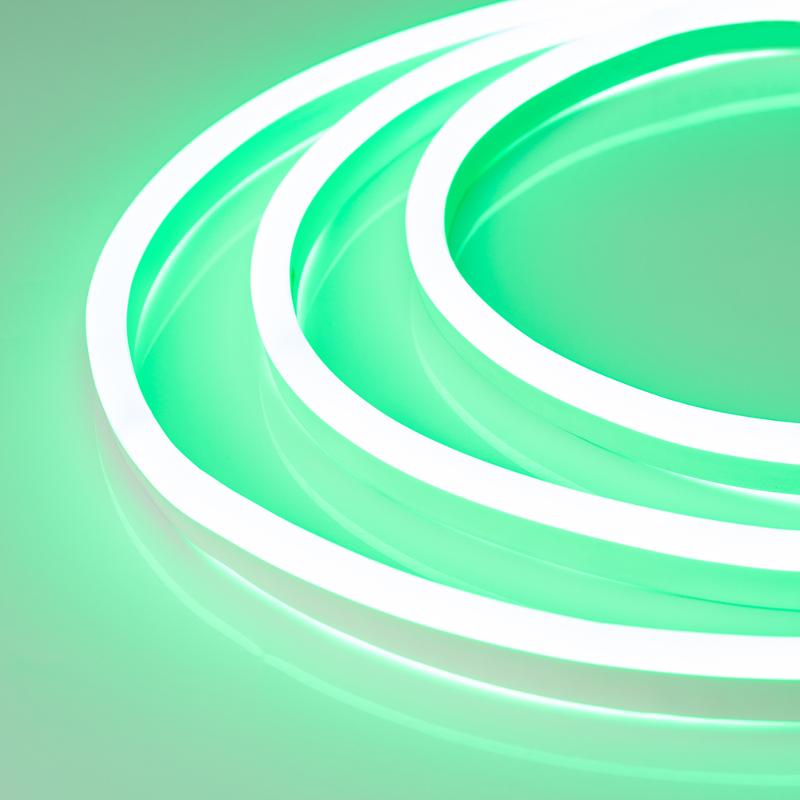 Гибкий неон ARL-NEON-1608GH-SIDE 24V Green (arlight, 6 Вт/м, IP65)