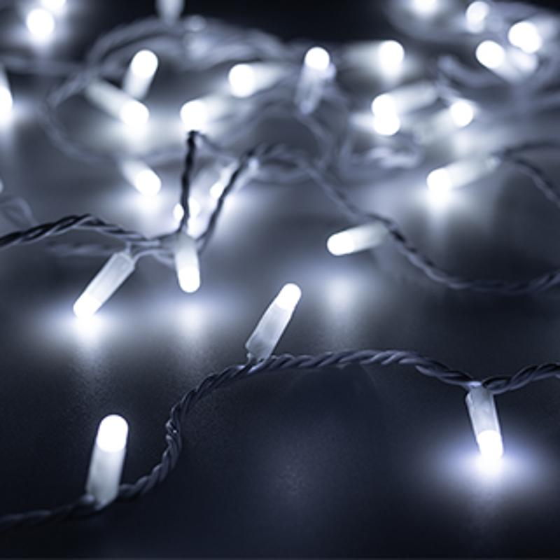 Светодиодная гирлянда ARD-STRING-CLASSIC-10000-WHITE-100LED-MILK-STD White (230V, 7W) (Ardecoled, IP65)