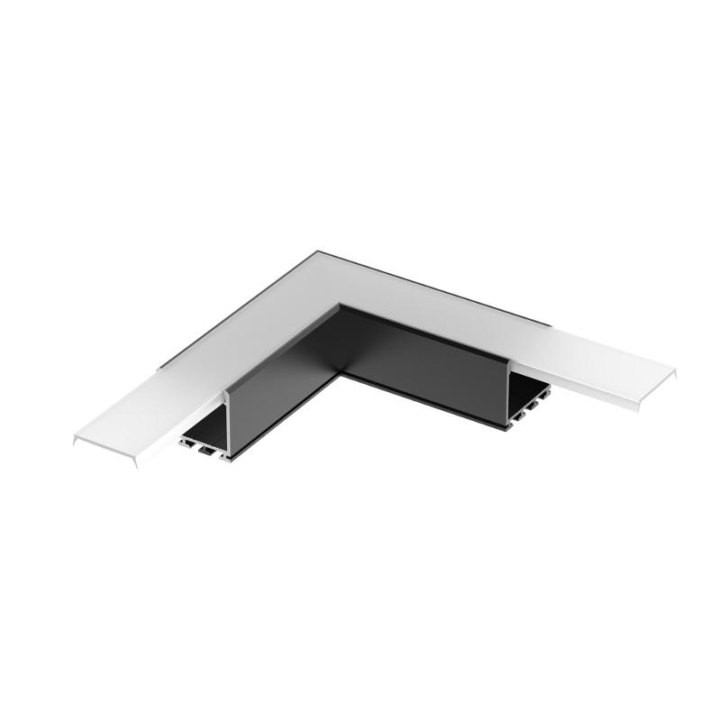 Угол PLS-LOCK-H25-L90 BLACK (с экраном MAT-L) (arlight, Металл)