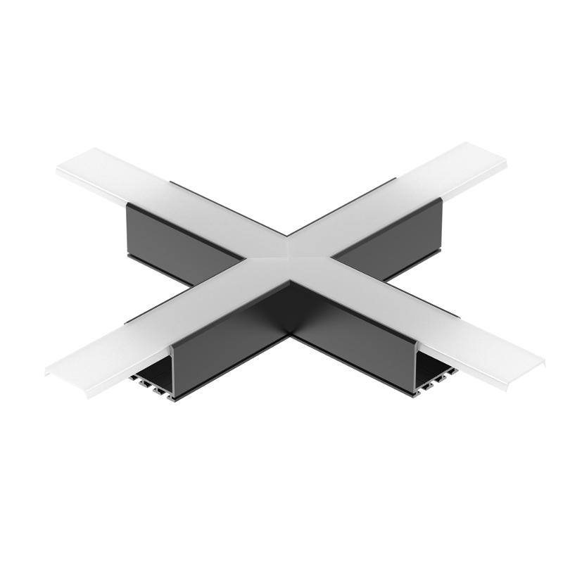 Крестовина PLS-LOCK-H25-Х90 BLACK (с экраном MAT-L) (arlight, Металл)
