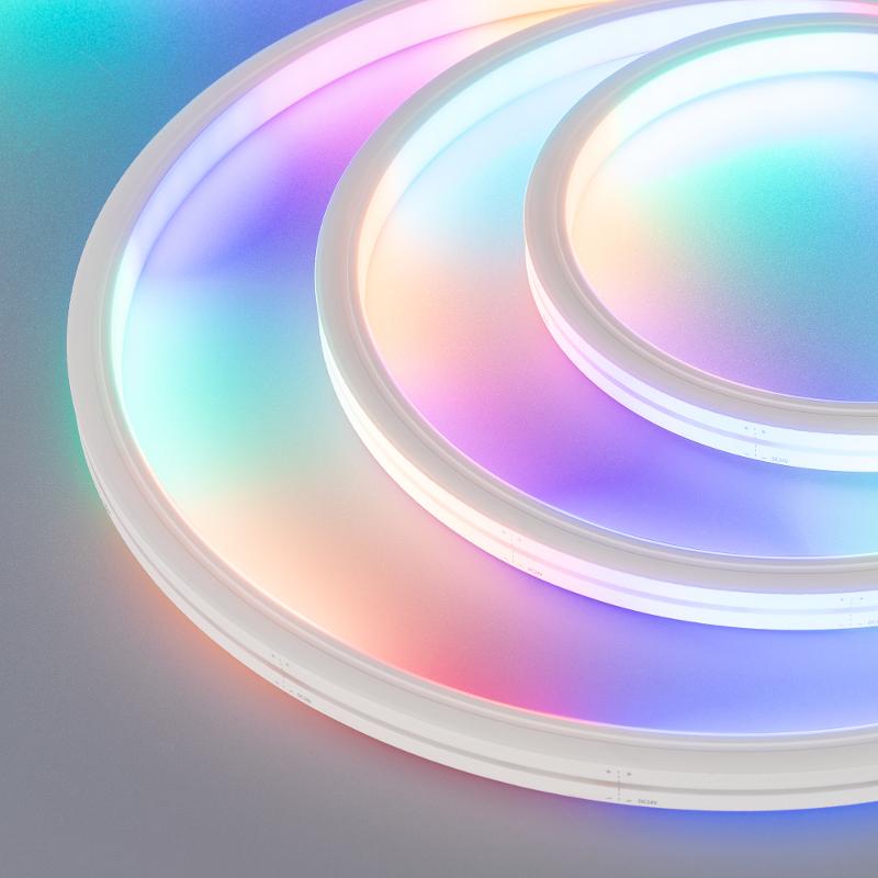 Лента светодиодная герметичная DMX MOONLIGHT-5000S-TOP-5060-84-24V RGB (13х12mm, 18W, IP67) (arlight, 18 Вт/м, IP67)