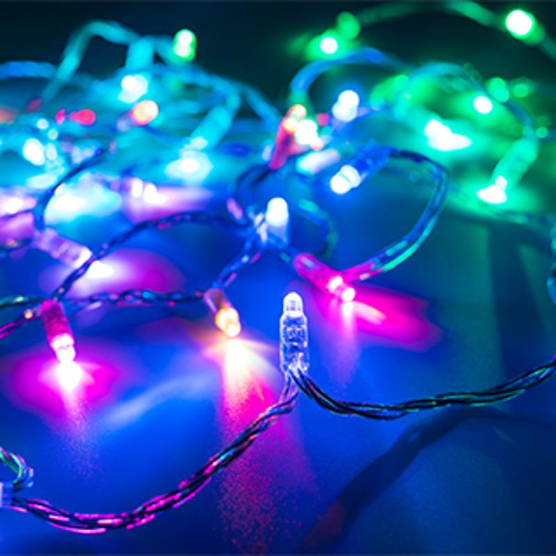 Светодиодная гирлянда ARD-STRING-CLASSIC-9000-CLEAR-60LED-LIVE RGB-SPI (12V, 40W) (Ardecoled, IP65)