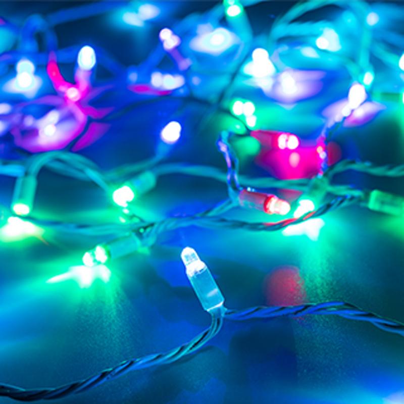 Светодиодная гирлянда ARD-STRING-CLASSIC-6000-WHITE-40LED-LIVE RGB-SPI (12V, 26W) (Ardecoled, IP65)