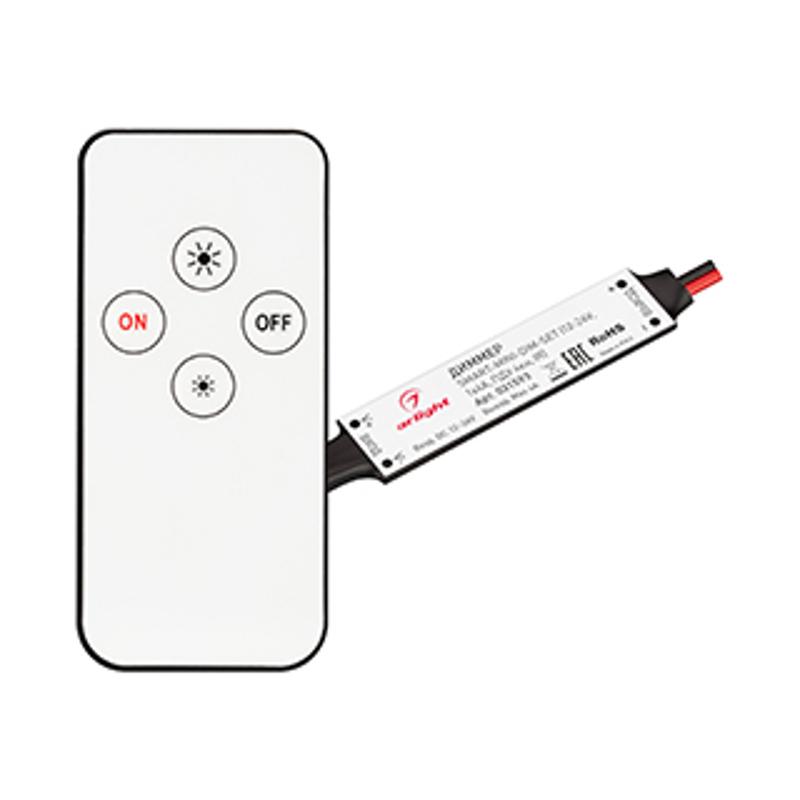 Диммер SMART-MINI-DIM-SET (12-24V, 1x4A, ПДУ 4кн, IR) (Arlight, IP20 Пластик, 5 лет)