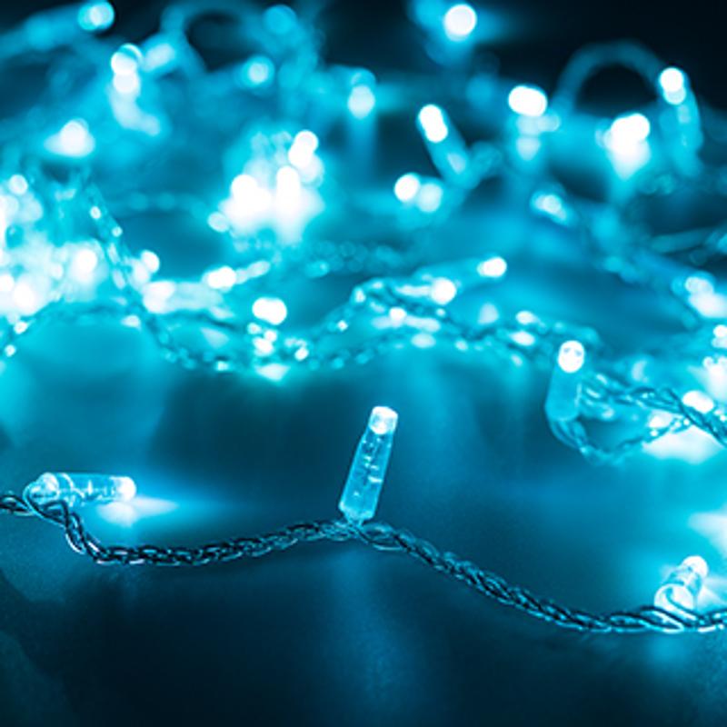 Светодиодная гирлянда ARD-STRING-CLASSIC-1000-CLEAR-100LED-PULSE Azure (230V, 7W) (Ardecoled, IP65)