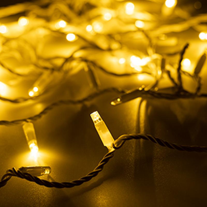 Светодиодная гирлянда ARD-STRING-CLASSIC-10000-WHITE-100LED-PULSE Warm (230V, 7W) (Ardecoled, IP65)