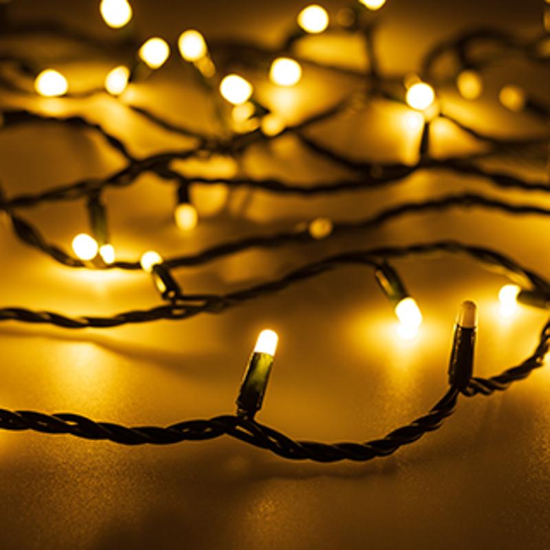 Светодиодная гирлянда ARD-STRING-PRO-1000-GREEN-100LED-MILK-PULSE Warm (230V, 7W) (Ardecoled, IP65)
