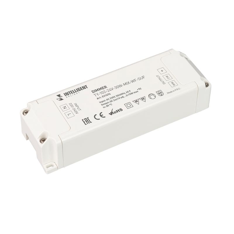 INTELLIGENT ARLIGHT Диммер TY-102-24V-30W-MIX-WF-SUF (230V, WIFI, 433MHz, 2x0.6A) (INTELLIGENT ARLIGHT, Пластик)