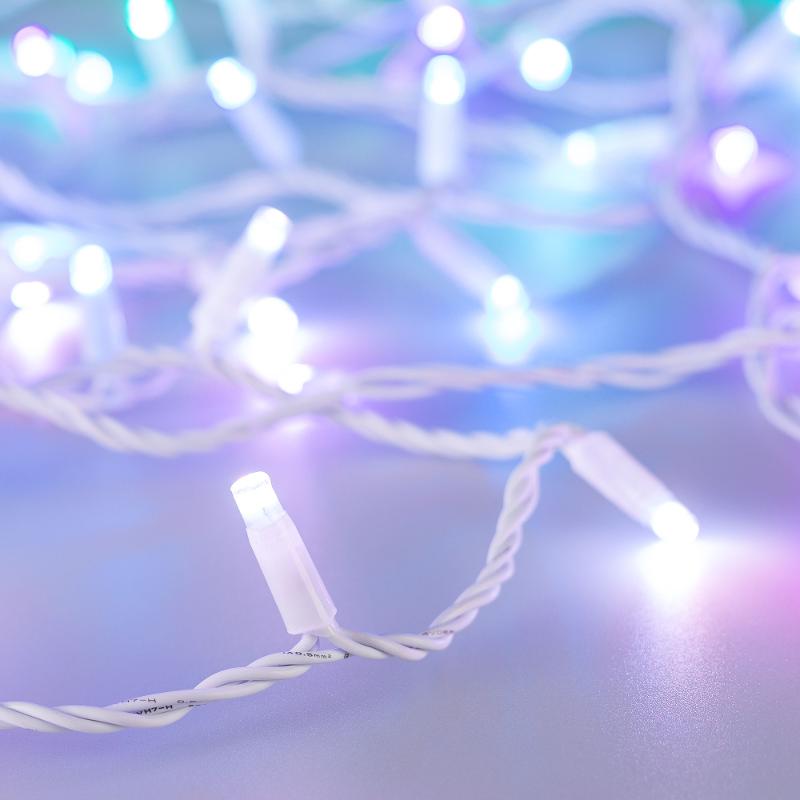 Светодиодная гирлянда ARD-STRING-CLASSIC-10000-WHITE-95LED-LIVE RGBW-DMX (24V, 10W) (Ardecoled, IP65)