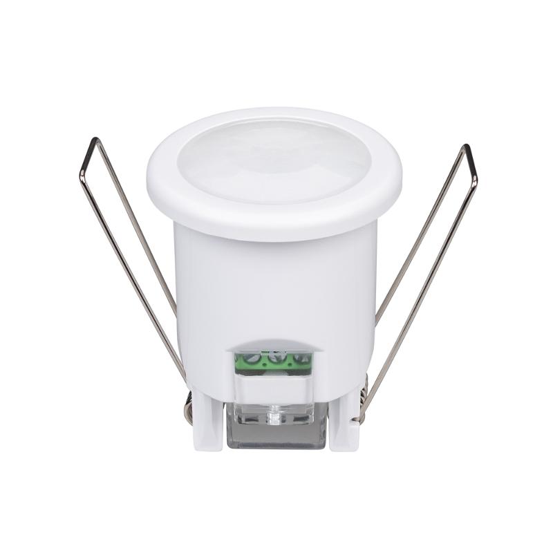 Датчик движения NAVE-PIR-BUILT-R50-400W (230V, 0.6A, MINI, IP20) (ARL, Пластик)