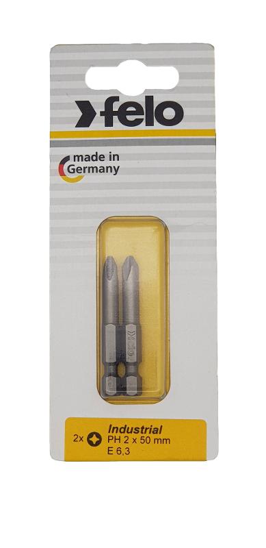 Бита крестовая PH 2X50, серия Industrial, 2 шт в блистере