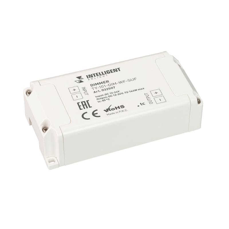 INTELLIGENT ARLIGHT Диммер TY-101-DIM-WF-SUF (12-24V, WI-FI, 433MHz, 1x6A) (INTELLIGENT ARLIGHT, IP20 Пластик, 3 года)