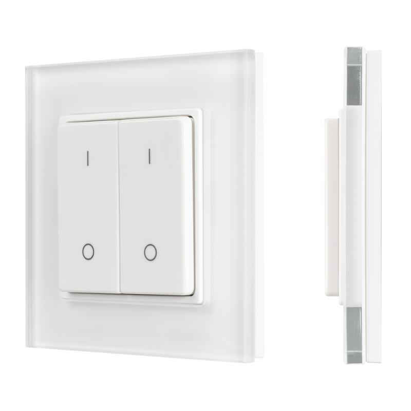 Панель SMART-P47-DIM-G-SUF (3V, 2 зоны, Knob, 2.4G) (Arlight, Стекло)