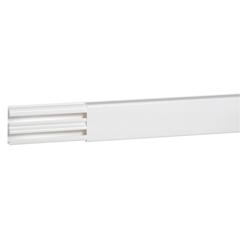 Мини-плинтус DLPlus - 32x12,5 мм - 2 отделения - длина 3 м - белый