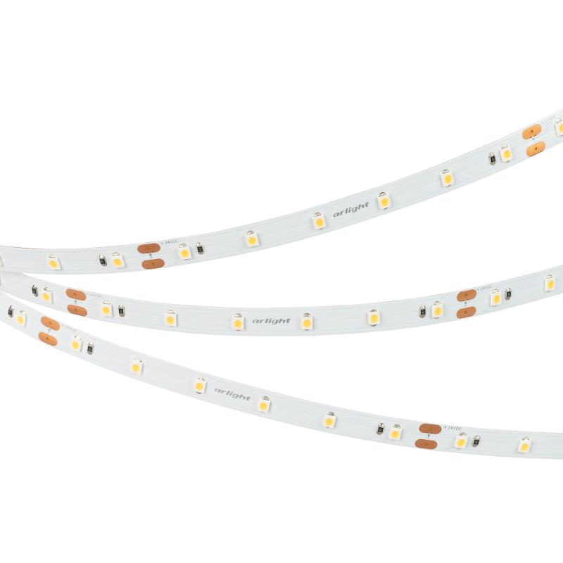 Лента светодиодная NT-A60-8mm 24V Warm3000 (4.8 W/m, IP20, 3528, 5m) (arlight, Открытый)