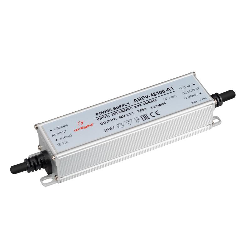 Блок питания ARPV-48100-A1 (48V, 2.08A, 100W) ( IP67 Металл, 3 года)