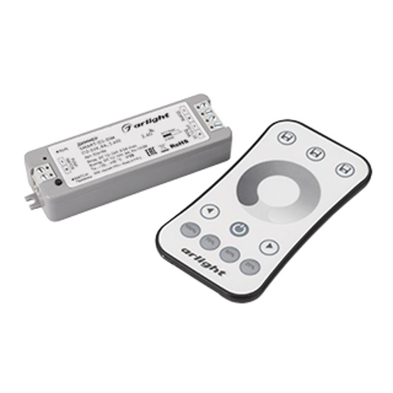 Диммер SMART-DIM-SET-RING (12-24V, 1x8A, ПДУ 2.4G) (Arlight, IP20 Пластик, 5 лет)