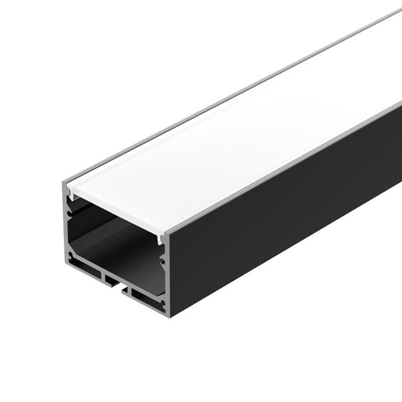 Профиль алюминиевый подвесной/накладной SL-LINE-4932-3000 BLACK 3 метра