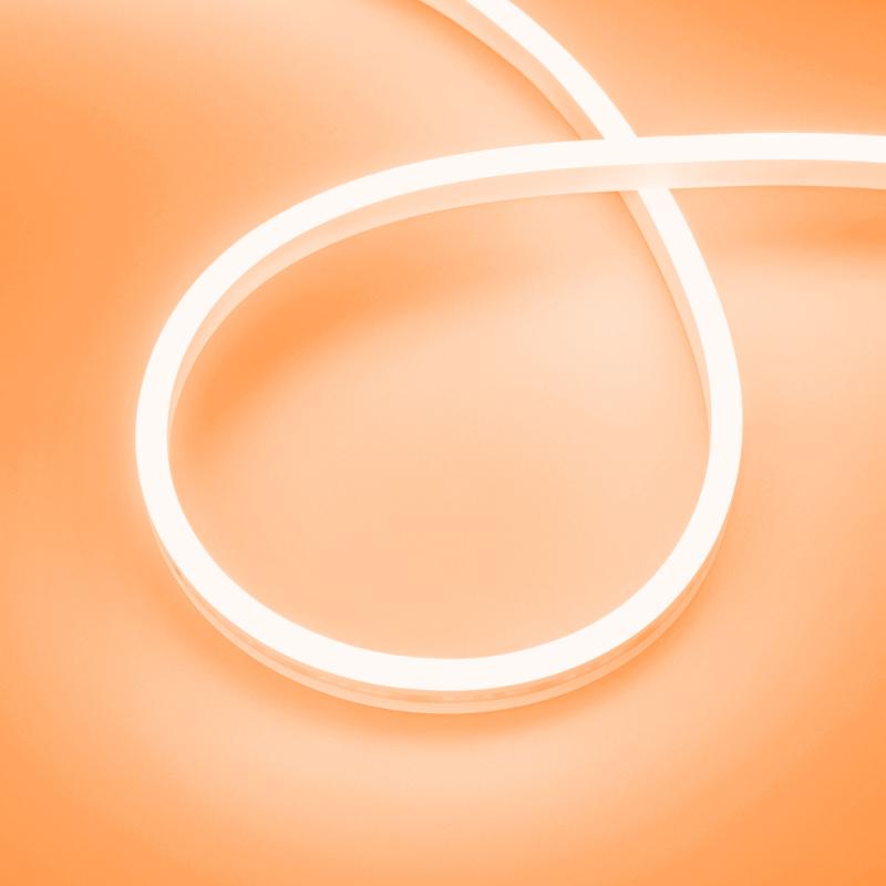 Светодиодная лента герметичная AURORA-PS-A120-12x6mm 24V Amber (10 W/m, IP65, 2835, 5m) (Arlight, Силикон)
