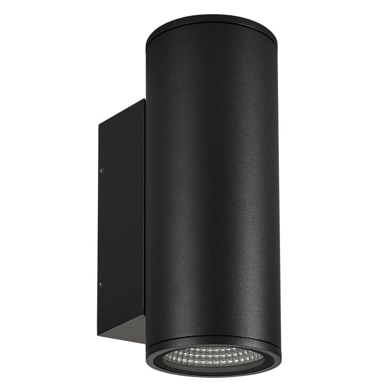 Светильник LGD-FORMA-WALL-TWIN-R90-2x12W Warm3000 (BK, 44 deg, 230V) (IP54 Металл, 3 года)
