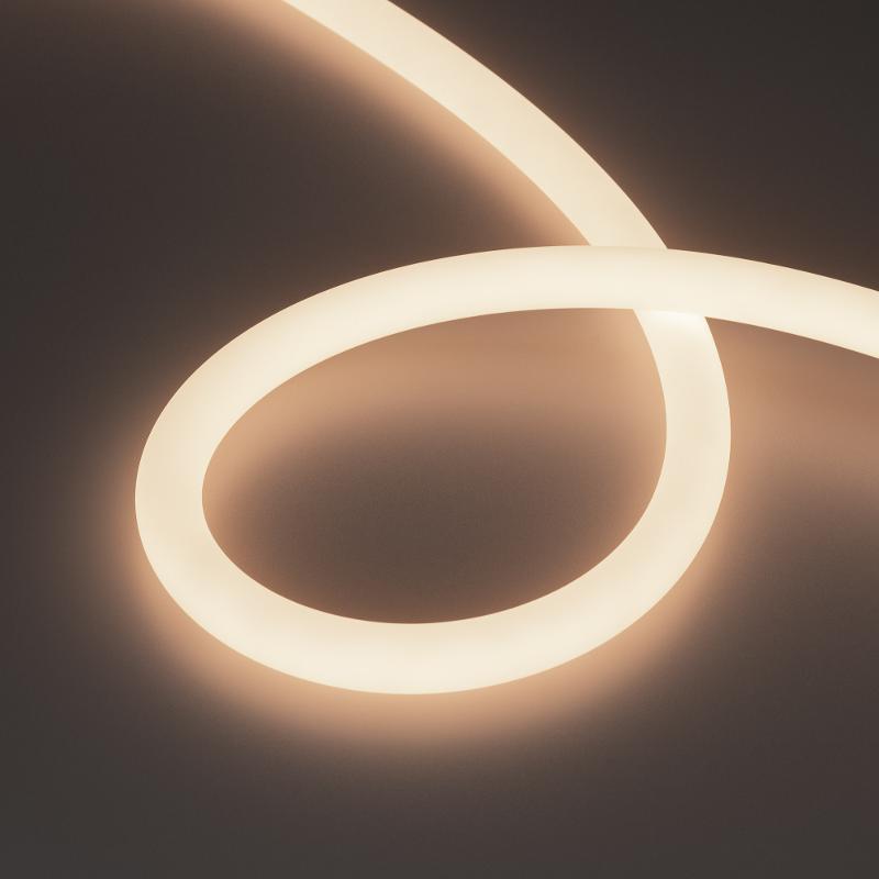 Светодиодная лента герметичная MOONLIGHT-TOP-M768-D18mm 24V White-MIX 360deg (14.4 W/m, IP65, 2216, 5m, wire x1) (Arlight, Вывод кабеля прямой)