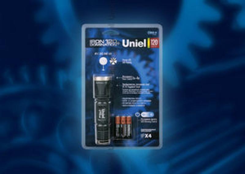 Фонарь-offroad Premium «Iron domination 120 +» P-ML074-PB Black  алюм. , XP-С {Q2} CREE LED, блистер, 3 х AAA в/к, черн