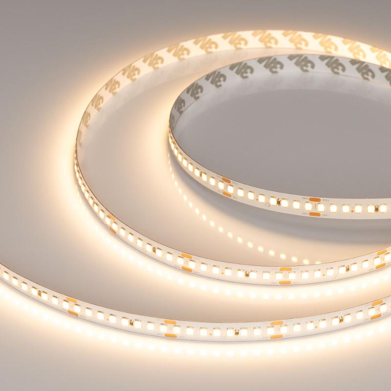 Светодиодная лента RT-A192-10mm 24V Warm2700 (17.6 W/m, IP20, 2835, 5m) (Arlight, высок.эфф.150 лм/Вт)