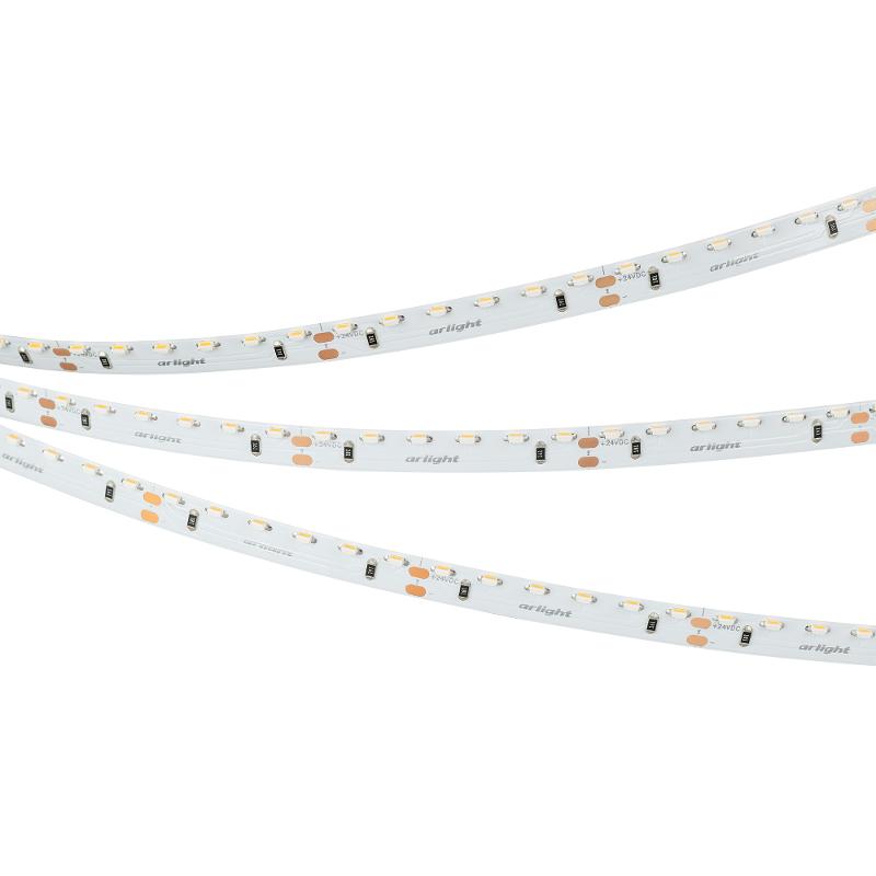 Светодиодная лента RS-S120-8mm 24V Warm2700 (9.6 W/m, IP20, 3014, 5m) (Arlight, боковое свечение)