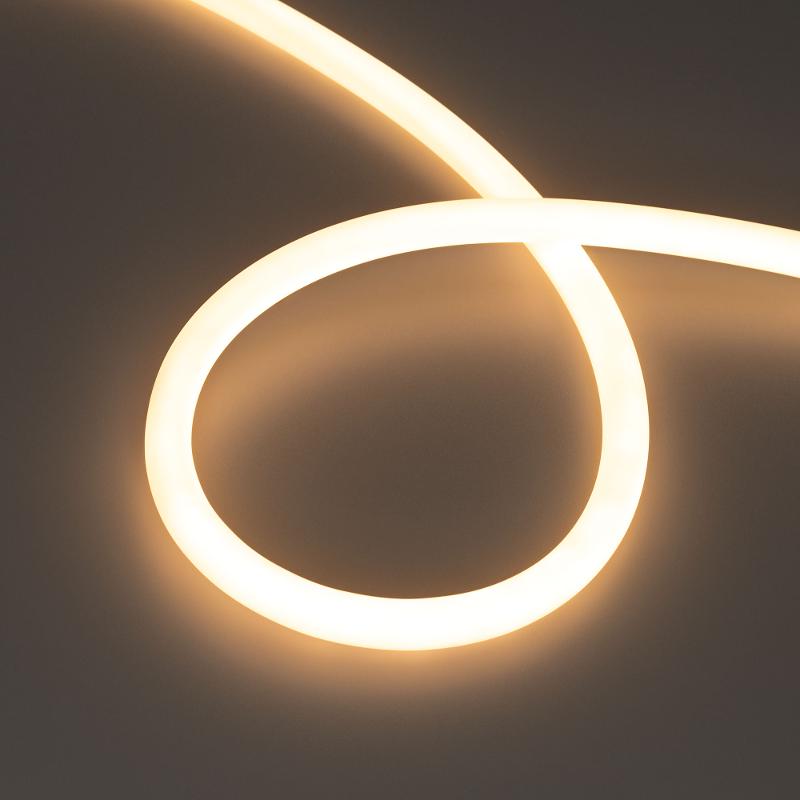 Светодиодная лента герметичная MOONLIGHT-TOP-M560-D13mm 24V Warm2700 360deg (8.6 W/m, IP65, 5m, wire x1) (Arlight, Вывод кабеля прямой)