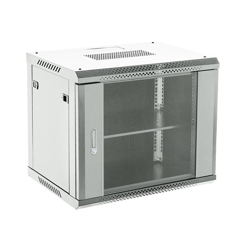 Настенный шкаф 19" 9U 600×450×501 (ШxГxВ), RAL 7035