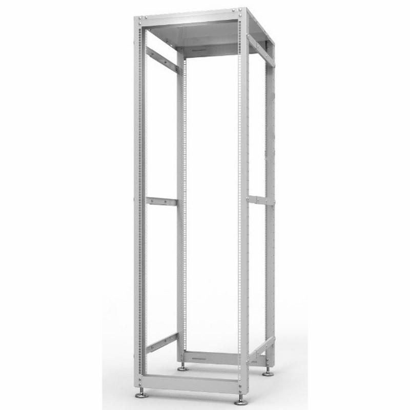 Открытая двухрамная стойка 19" 42U с регулируемой глубиной 600-1000мм (состоит из 2 коробок)