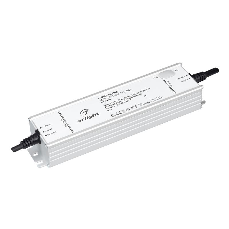Блок питания ARPV-LG-24350-PFC-VCA (22-26V, 14.58A, 350W) (IP65 Металл, 5 лет)