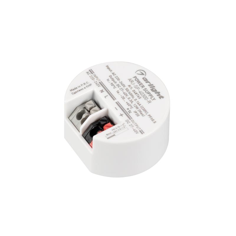 Блок питания ARJ-SP-40300-R (12W, 27-40V, 300mA) (Arlight, IP20 Пластик, 5 лет)