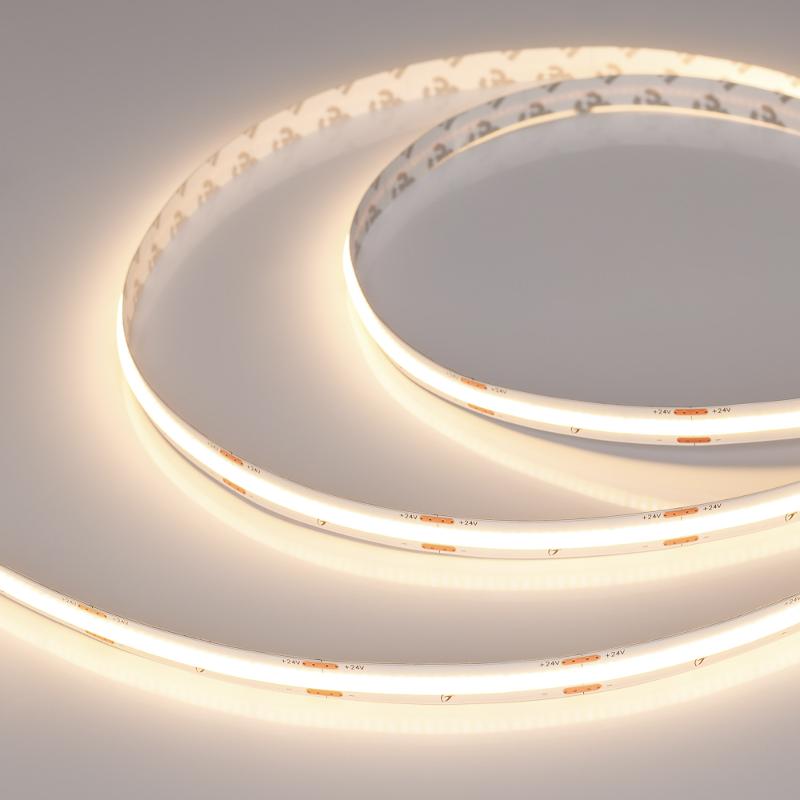 Лента COB-X420-10mm 24V Warm3000 (4.8 W/m, IP20, 15m) (ARL, Гарантия 5 лет)